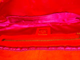 Fendi Vintage Suede Glitter Baguette