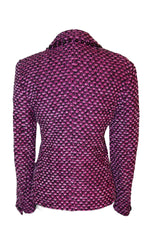 Escada pink and black jacket with black beads
