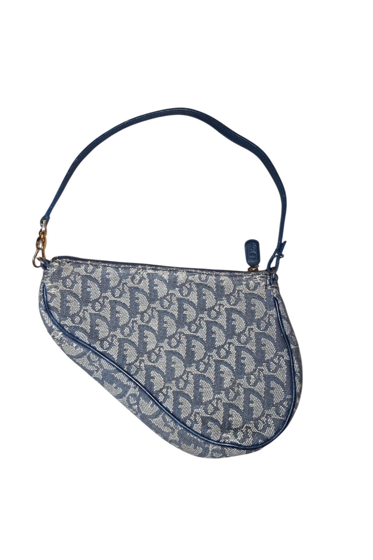 Dior blue diorissimo monogram saddle bag