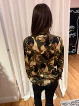 Vintage 100% silk top TUV #73