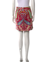 Dolce & Gabbana Paisley Mini Skirt