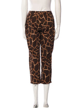 Dolce & Gabbana Giraffe Print Cigarette Pants