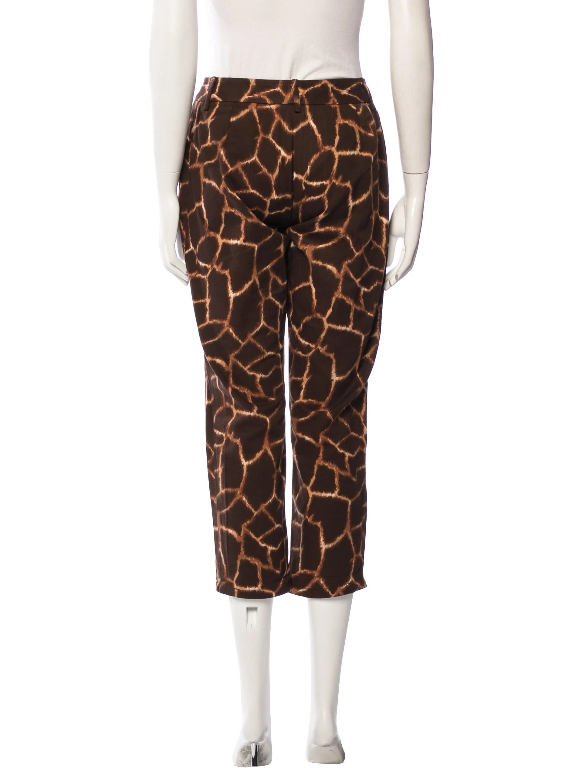 Dolce & Gabbana Giraffe Print Cigarette Pants