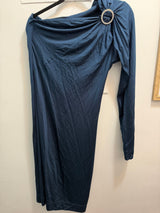 Just Cavalli Navy one shoulder dress