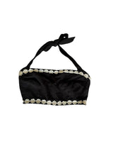 Dolce & Gabbana black top with daisy flowers
