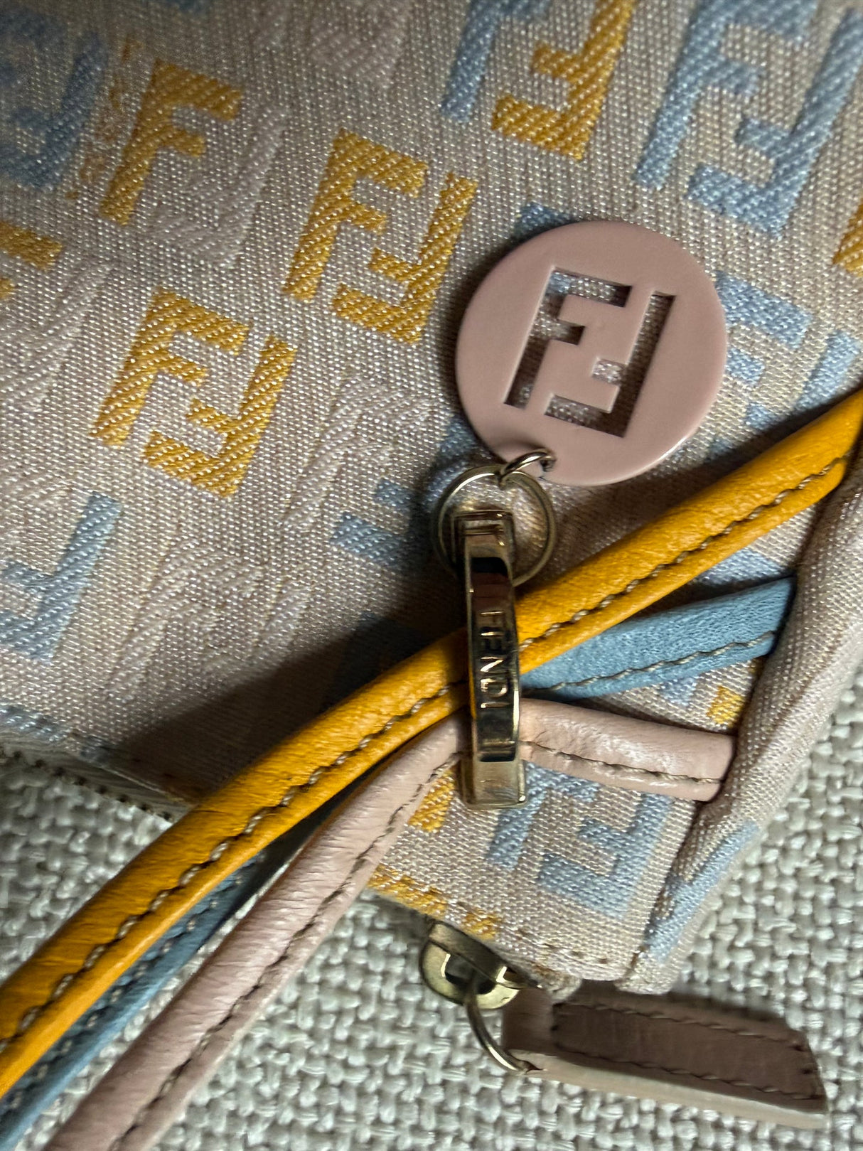 Fendi Vintage Pastel Zucchino Pochette