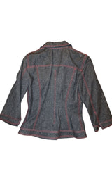Dolce & Gabbana denim jacket with red stitching (40)