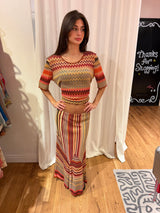 “As is” vintage Missoni shirt and skirt 2 piece set TUV #32135