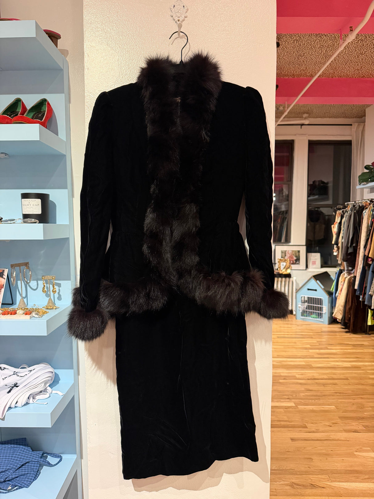 Vintage Oscar de La Renta Velvet 2 piece set TUV #3169 size 8