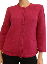 Valentino 80’s pink wool cardigan