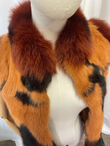 Vintage Multicolor Real Fur Vest