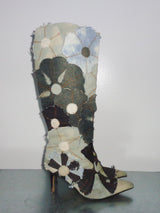 Miss Sixty Patchwork Denim Heeled Boots