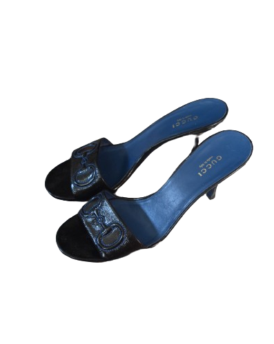 Gucci Cobalt Horsebit Heels
