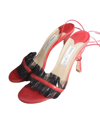 Red Strappy Jimmy Choo Heels