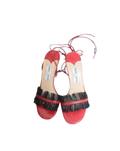 Red Strappy Jimmy Choo Heels