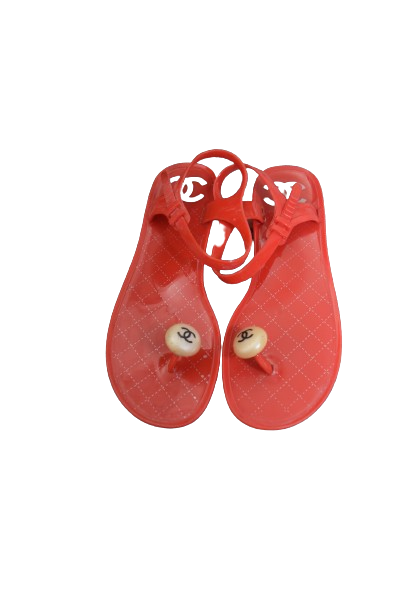 Chanel Jelly Flip-Flops