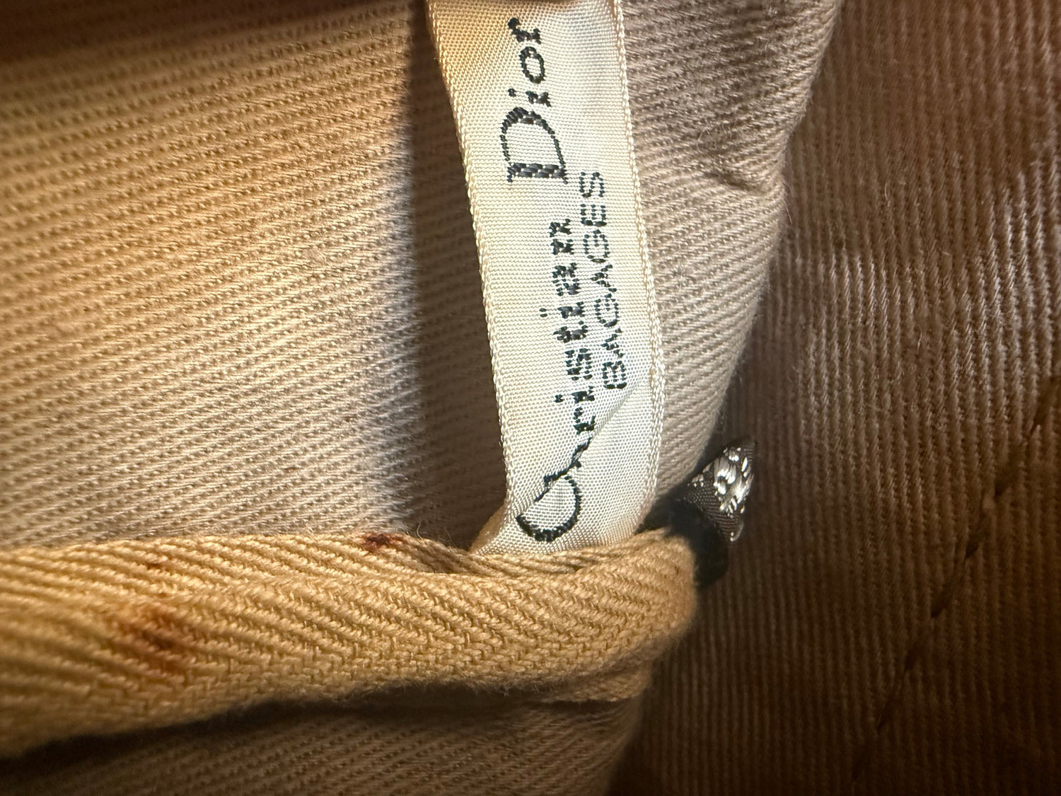 Dior Vintage Trotter Boston Bag