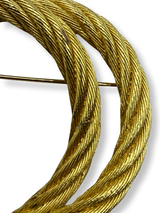 Dior Vintage Twisted Rope Brooch