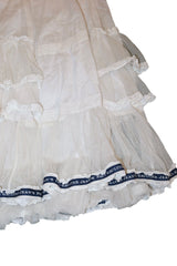 Jean Paul Gaultier white ruffle skirt