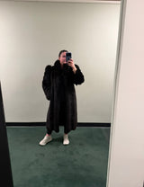 Rare dark mink with fox fur trim TUV #11
