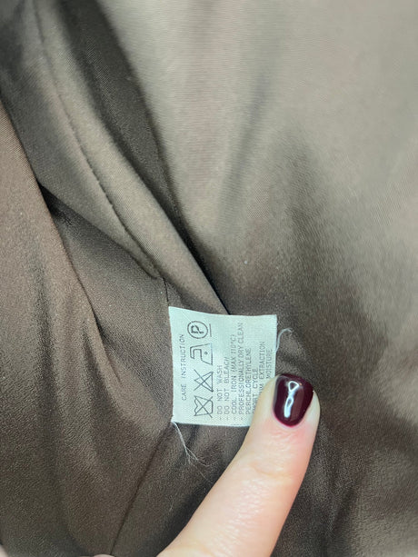 Valentino boutique Brown Tweed blazer with brown and gold details size 8