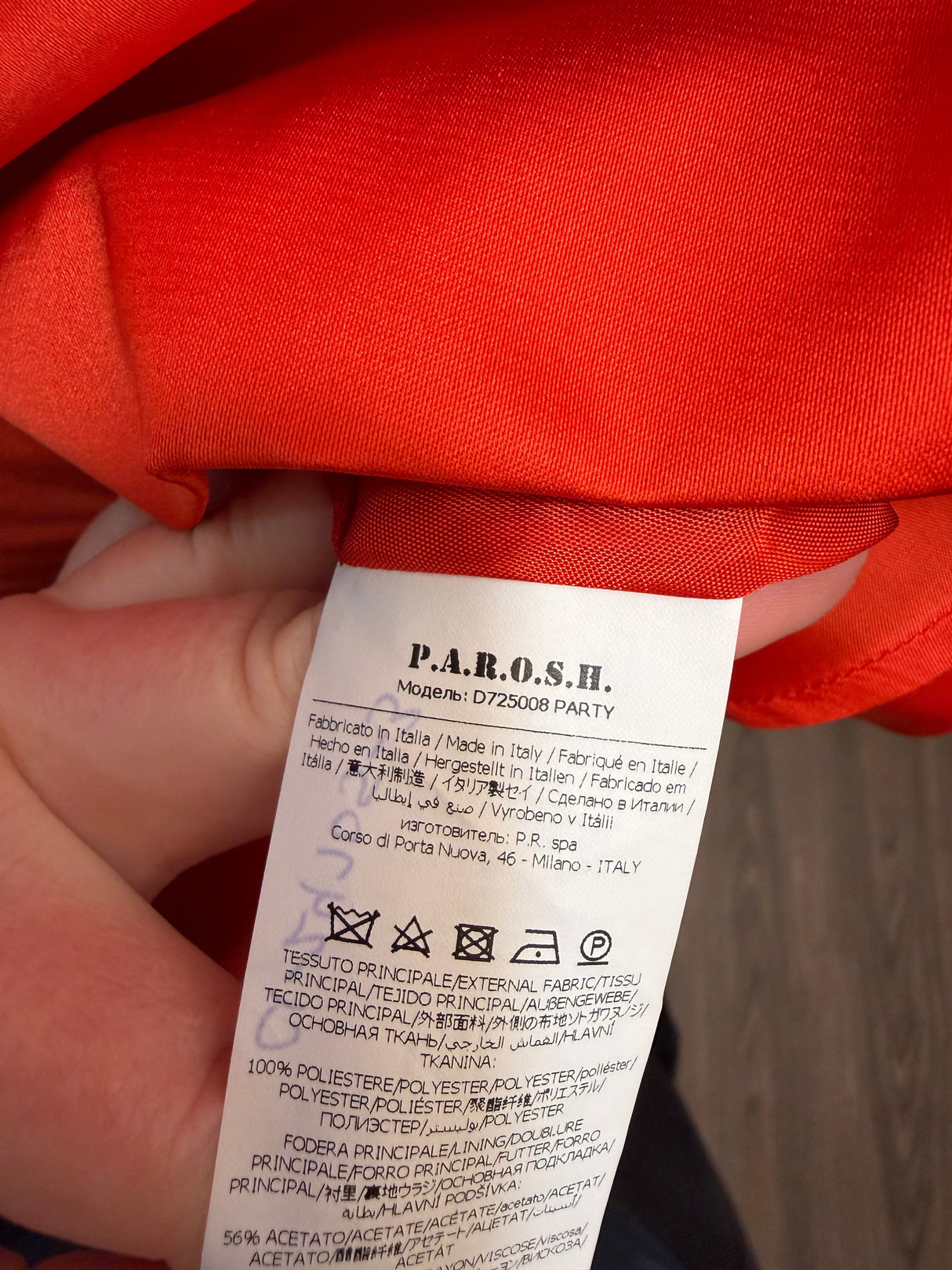 Red Parosh Dress with Bow size 8