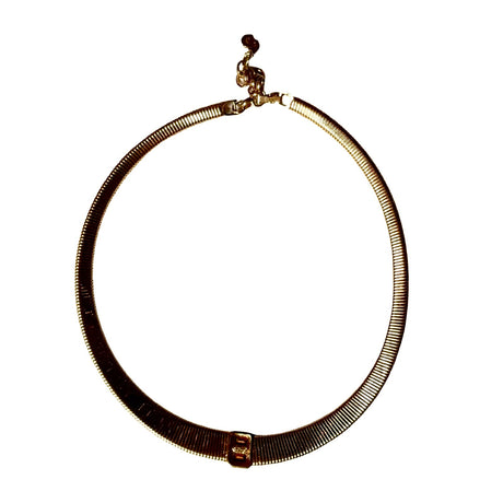 Dior Vintage Snake Chain Choker Necklace