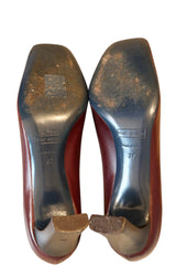 Marc Jacobs brown square toe heels (37)