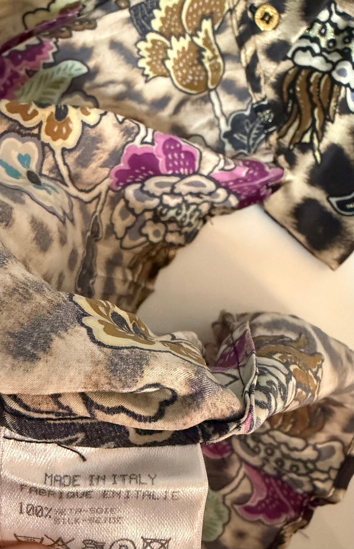 Roberto Cavalli Spring/Summer 2003 - silk shirt size M
