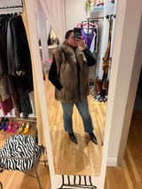 Rare red fox fur vest - TUV #0152