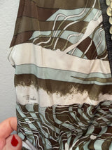 Vintage Emilio Pucci Abstract Jersey Dress with Sequin Details - US size 8