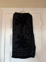 Liz Claiborne velvet black burnout skirt - SKU TUV #212134