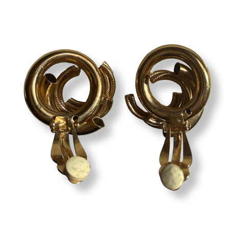 Givenchy Vintage Textured Loop Earrings