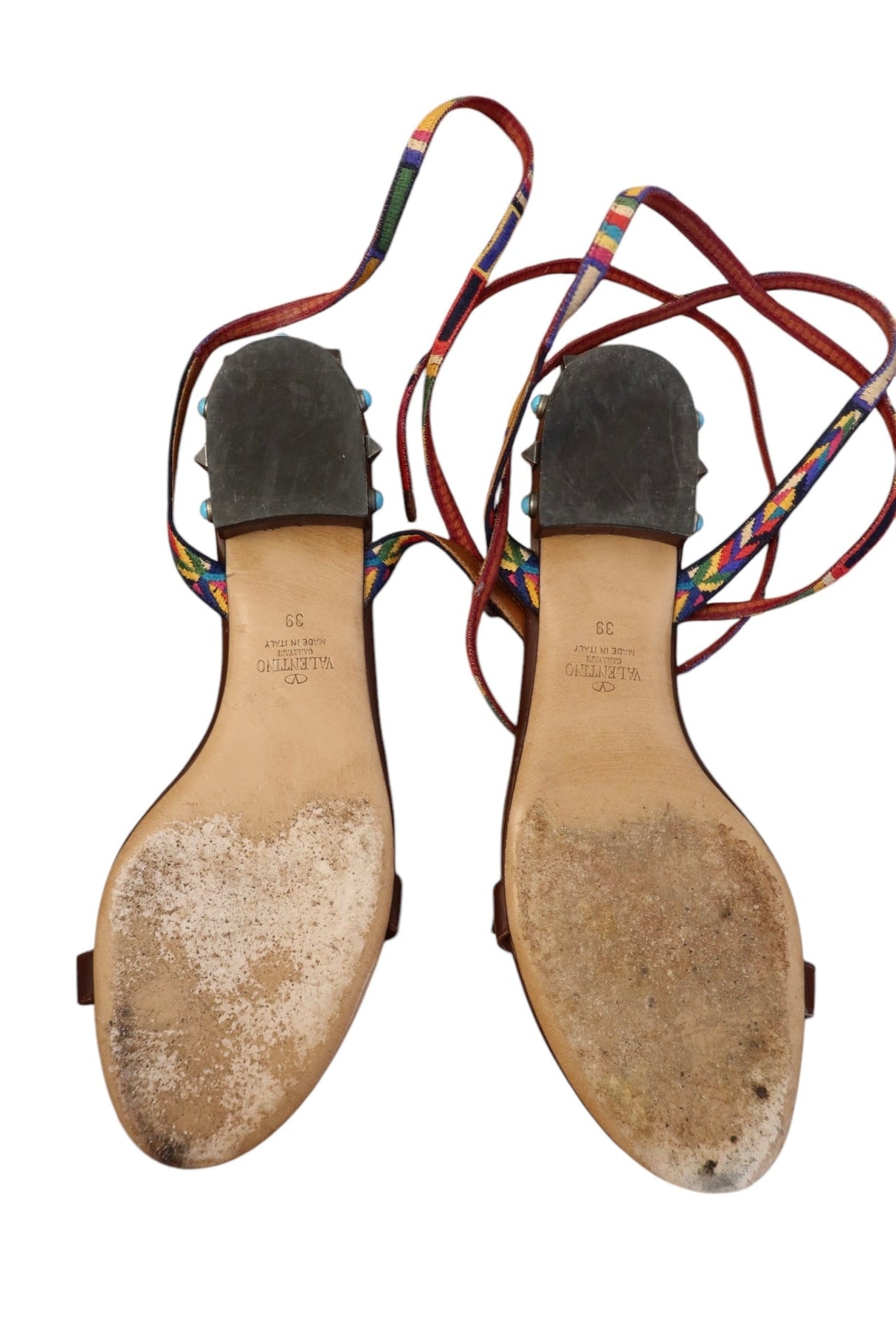 Valentino Aztec style rockstud sandals (39)