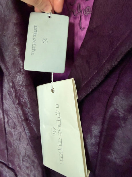 Rare Vintage Mila Schon Purple Pony Hair Jacket with tags from Iris Apfel personal collection - size 6
