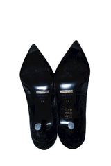 Dolce & Gabbana black velvet heels (39)