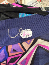 Emilio Pucci purple and pink geometric sweater - SKU tuv #14