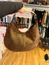 Brown Suede YSL Mombasa Purse - Y2K - TUV #321789