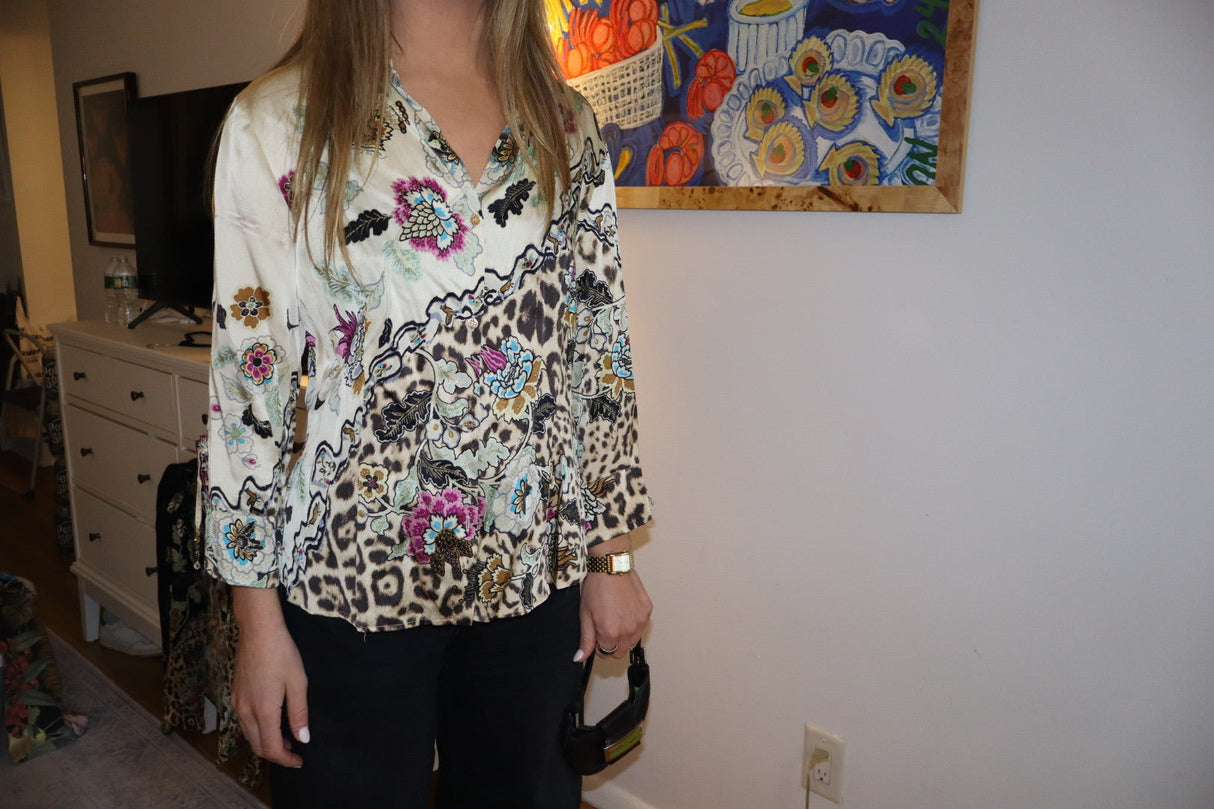 Roberto Cavalli — Spring/Summer 2003 Silk Shirt size small