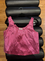 Glitter pink tank stras California - sku TUV #210