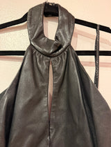Black 2000s leather dress size 12 TUV #34172