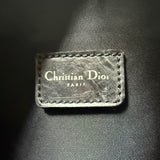 Dior Vintage Denim Print Saddle Pochette