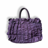 Prada Tessuto Ruffle Tote