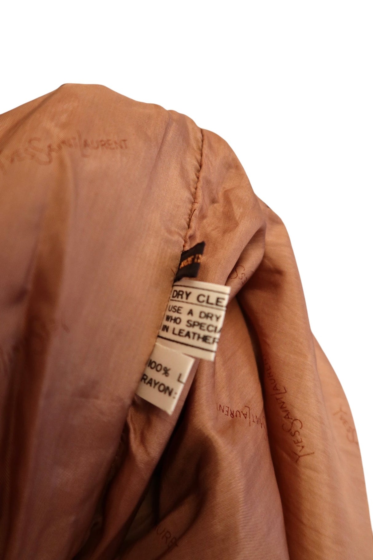 Yves Saint Laurent brown suede jacket