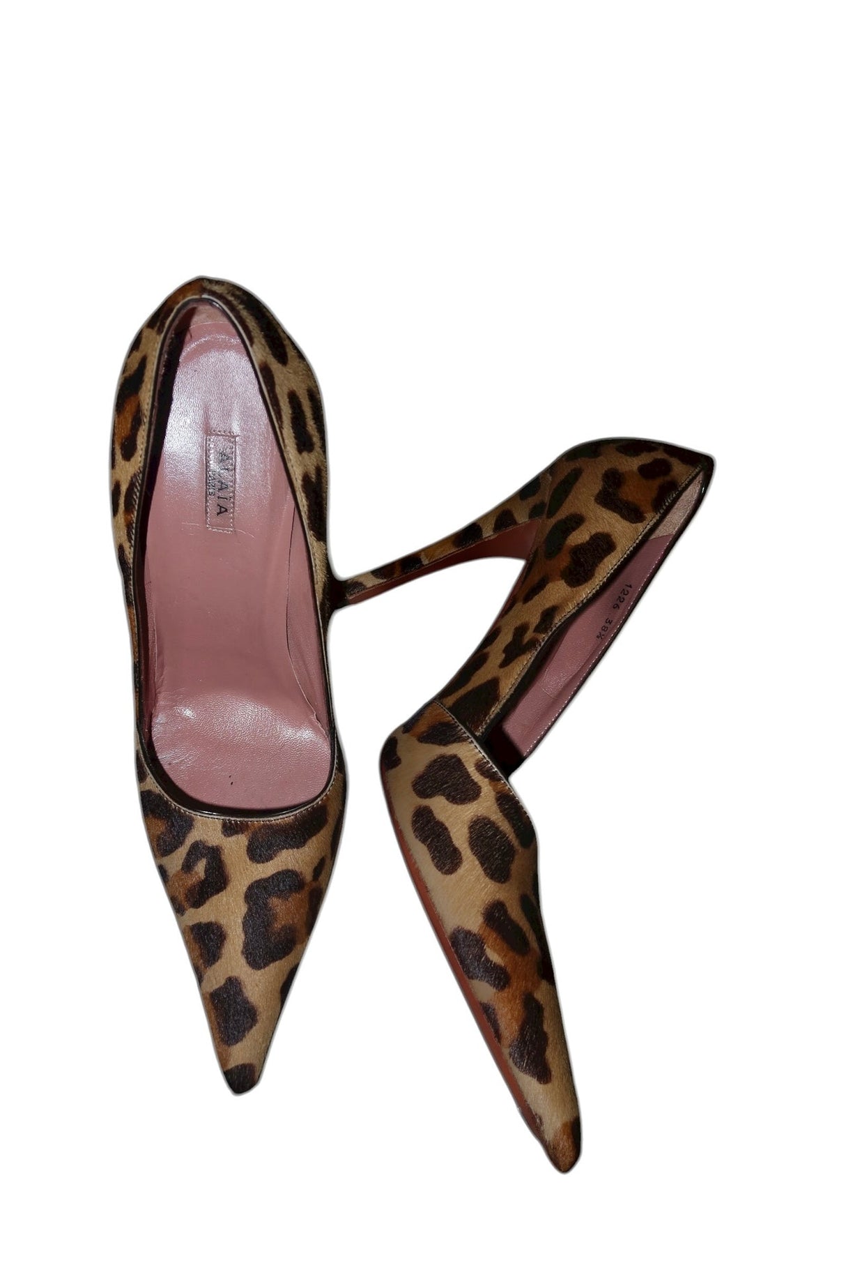 Alaïa leopard pony hair heels (38.5)