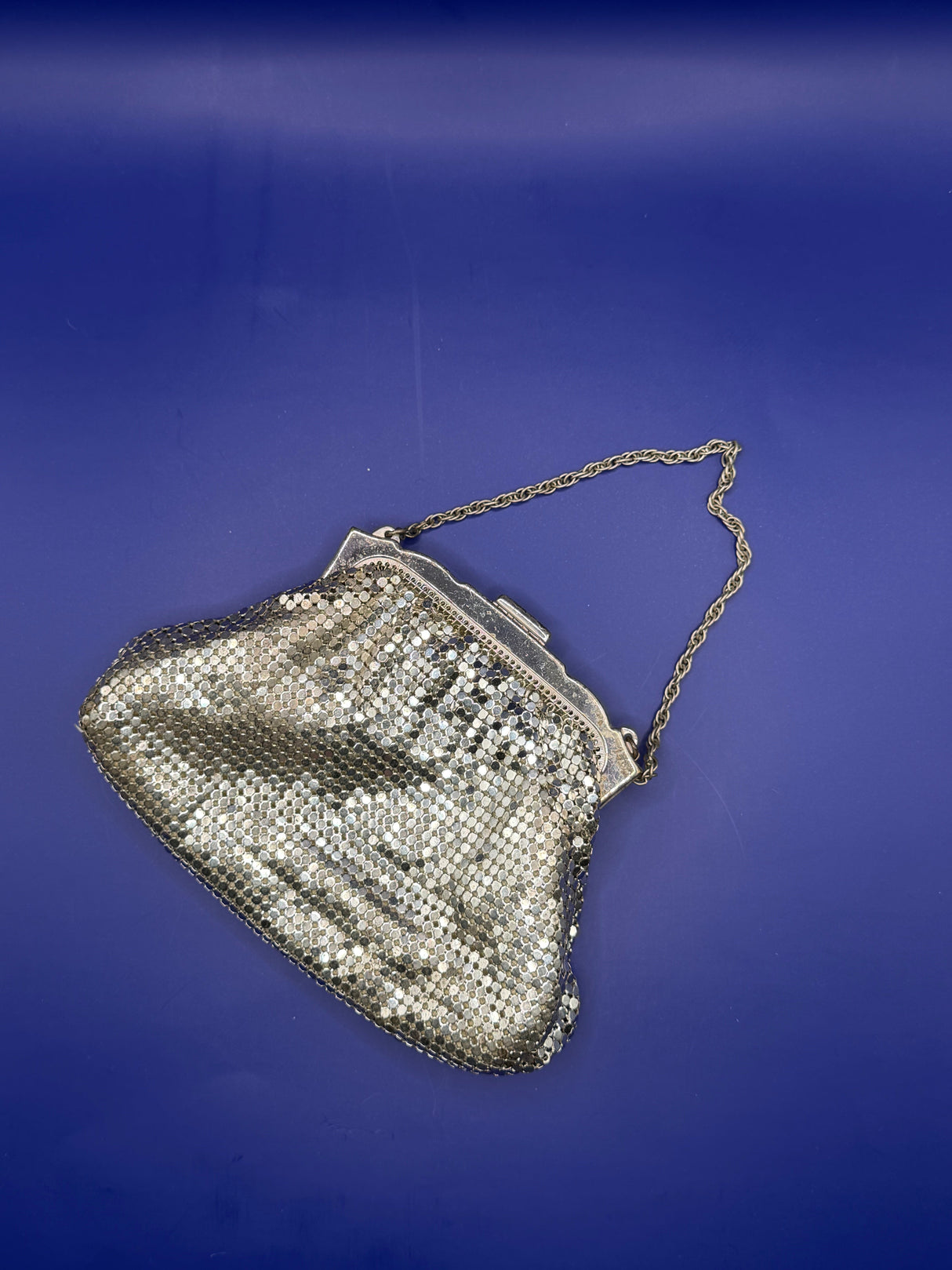 Vintage Silver Mini Mesh Bag