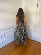Saks Fifth Avenue Black and Gold Gown