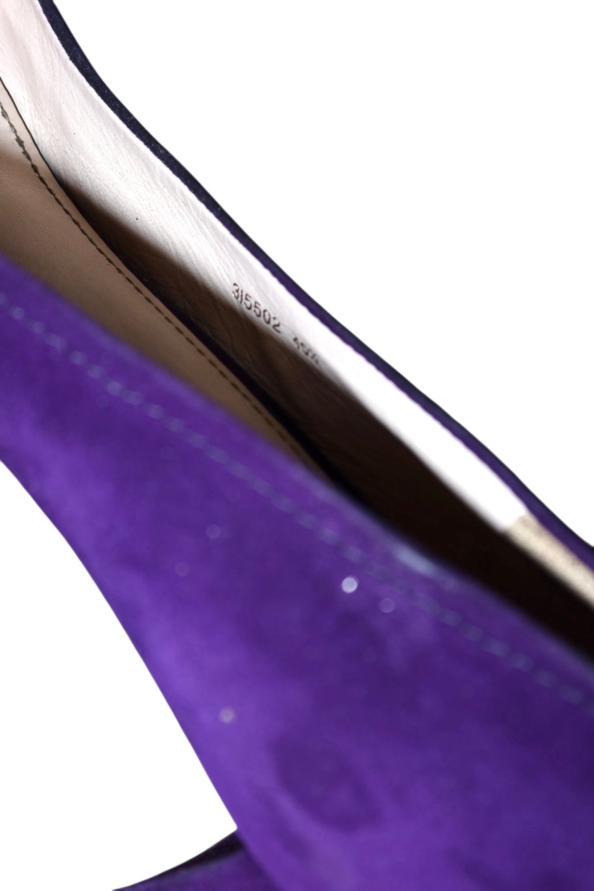 Prada purple suede chunky heels (40.5)