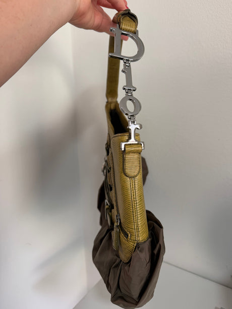 Rare Vintage Christian Dior by John Galliano Ballet Corset Hobo Bag - Y2K Era (Olive/Green) - sku tuv #3