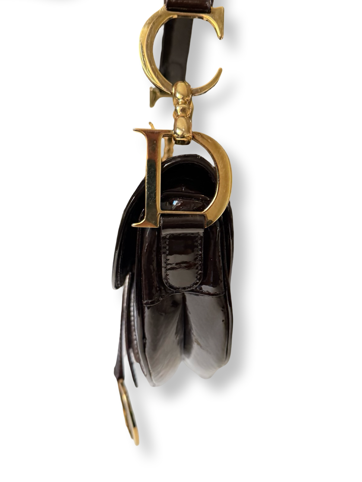 Dior Vintage Patent Leather Saddle